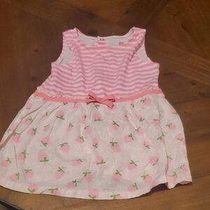 Swiggles Pink and White Casual Dress